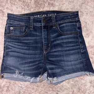 American Eagle Outfitters Dark Blue Jean Shorts